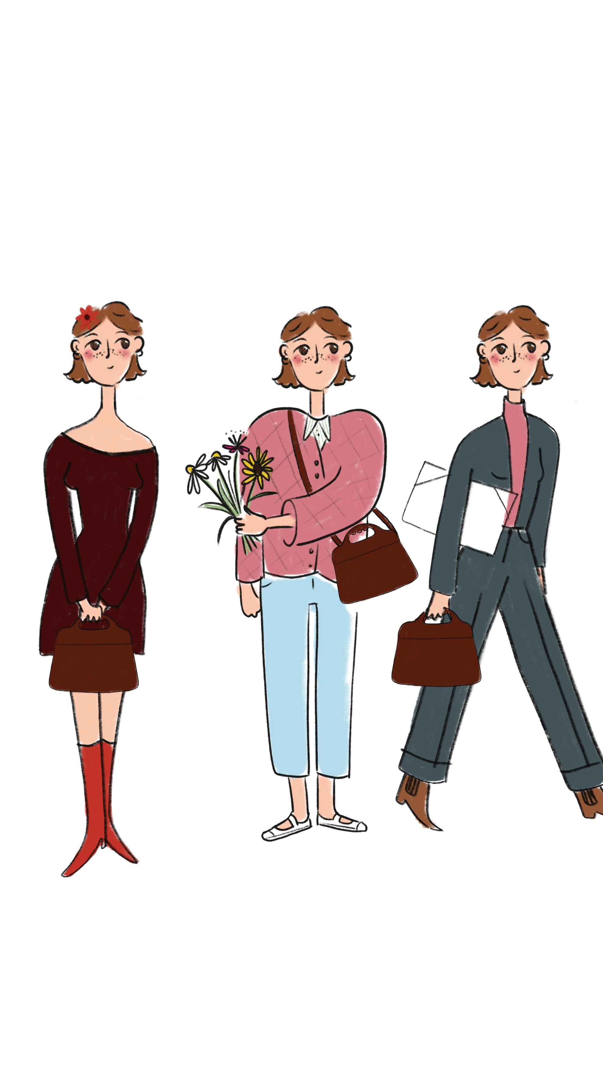 illustration des filles